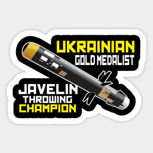 Ukrainian Gold Medalist Sticker